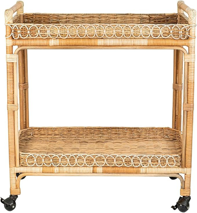 Juliska Provence Rattan Bar Cart - Whitewash | Amazon (US)