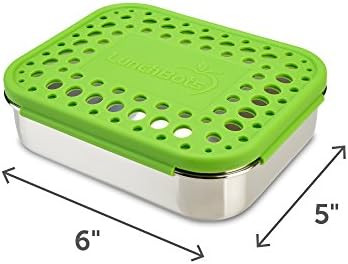 LunchBots Medium Trio II Snack Container - Divided Stainless Steel Food Container - Three Section... | Amazon (US)