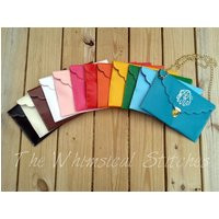 MONOGRAM CLUTCH PURSE, Monogram Purse, Envelope Purse  Wristlet, Crossbody Chain, Monogrammed with your Initials, Sorority Gift | Etsy (US)