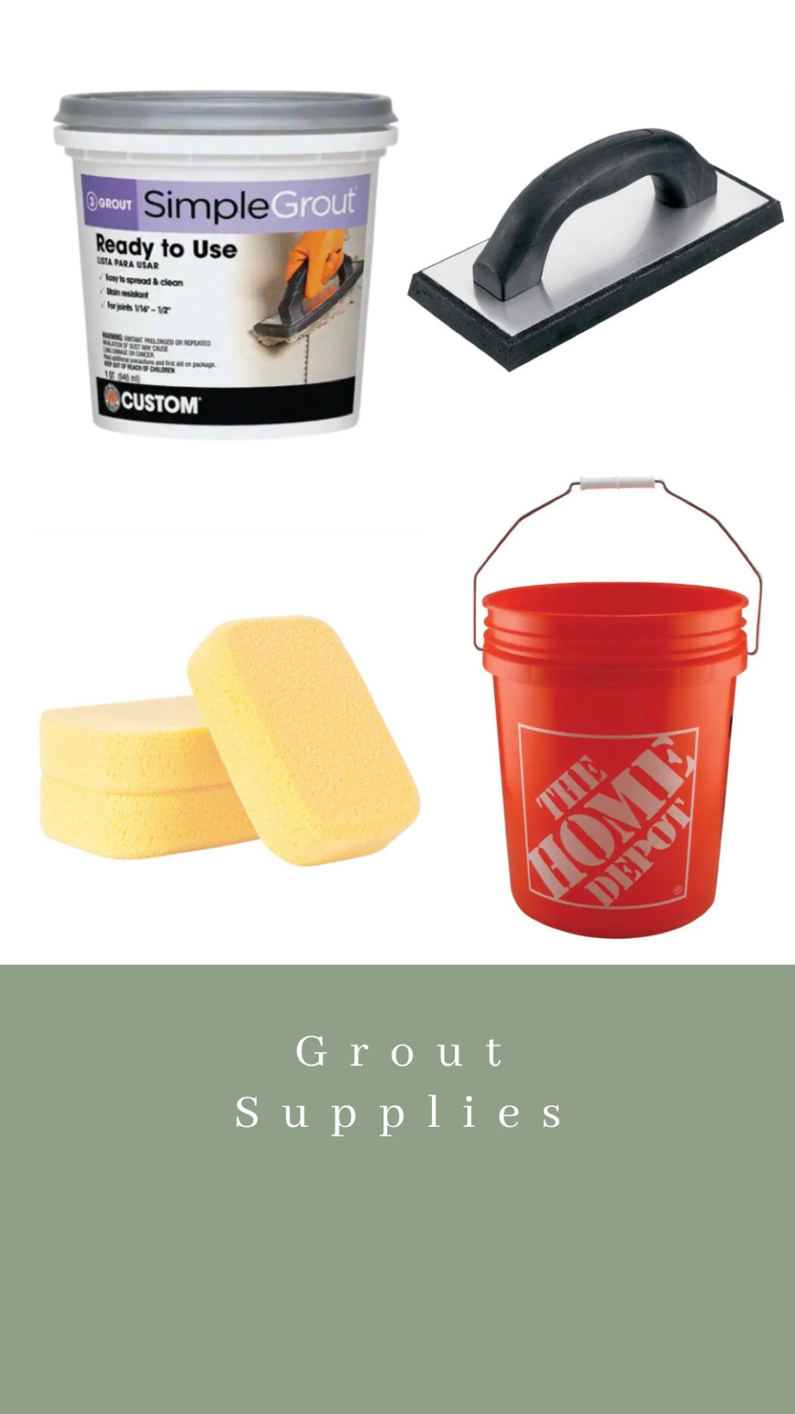 Grout supplies! 

#LTKunder100 #LTKhome #LTKunder50