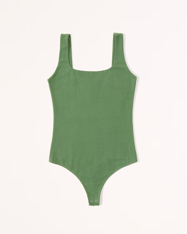 Women's Cotton Seamless Fabric Tank Bodysuit | Women's Tops | Abercrombie.com | Abercrombie & Fitch (US)
