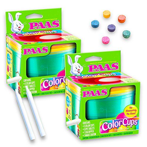 Paas Easter Egg Color Cups 2 Pack (Deluxe Egg Decorating Kit) | Amazon (US)