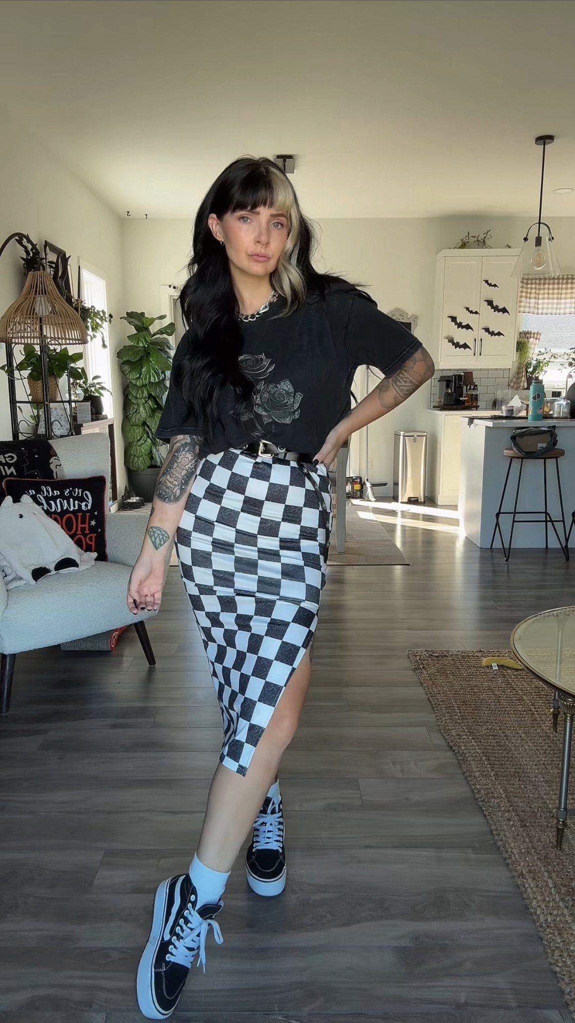 Skirt: Temu
Tshirt: thrifted
Shoes: platform hitop vans
Necklace: my grandmas (vintage)
Belt: Amazon

#LTKcanada #LTKfall #LTKsummer
