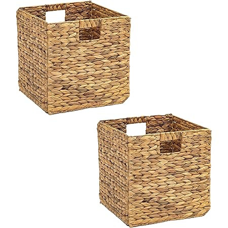 Best Choice Products 12x12in Hyacinth Baskets, Rustic Set Of 5 Multipurpose Collapsible Storage O... | Amazon (US)