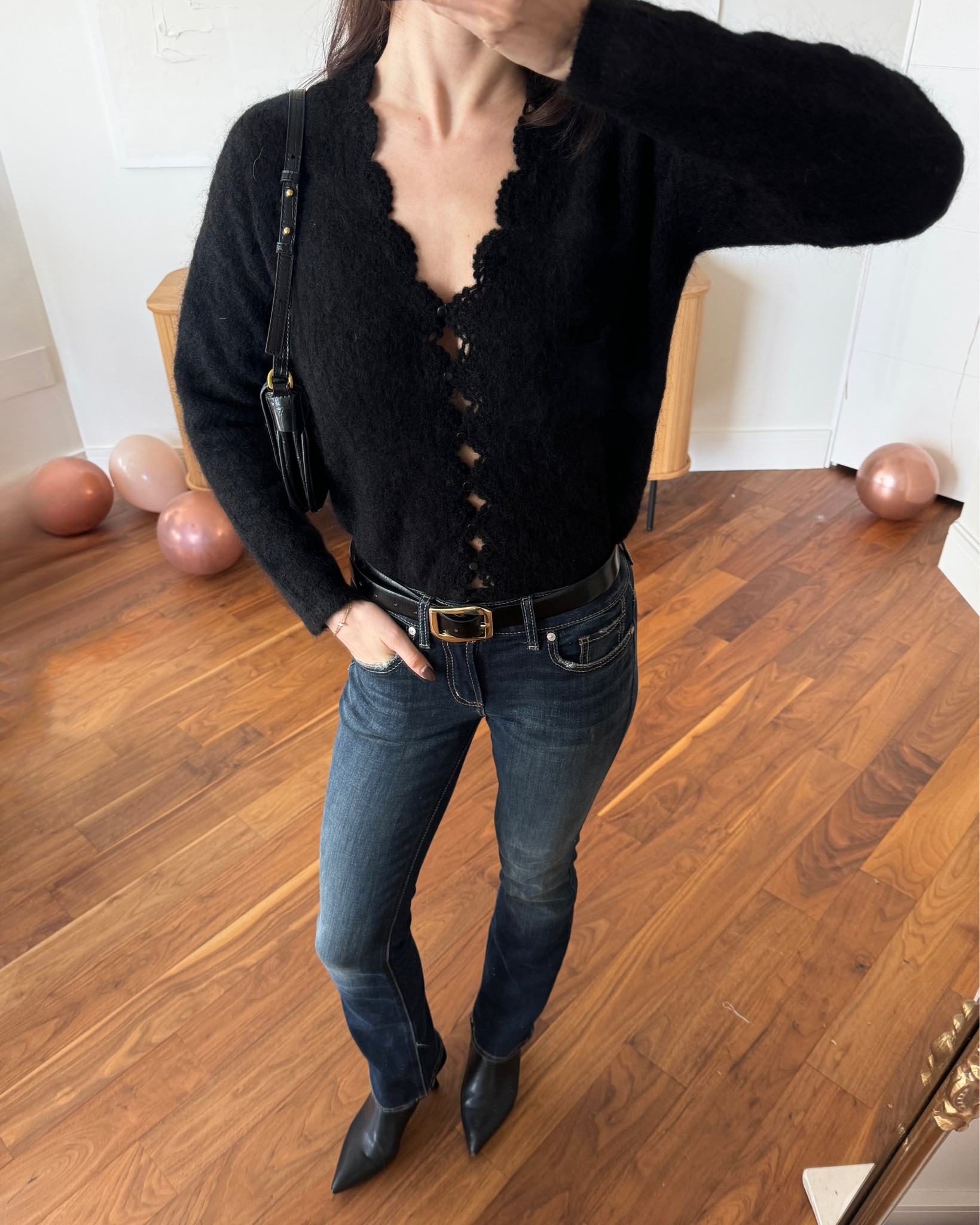 scalloped cardigan 