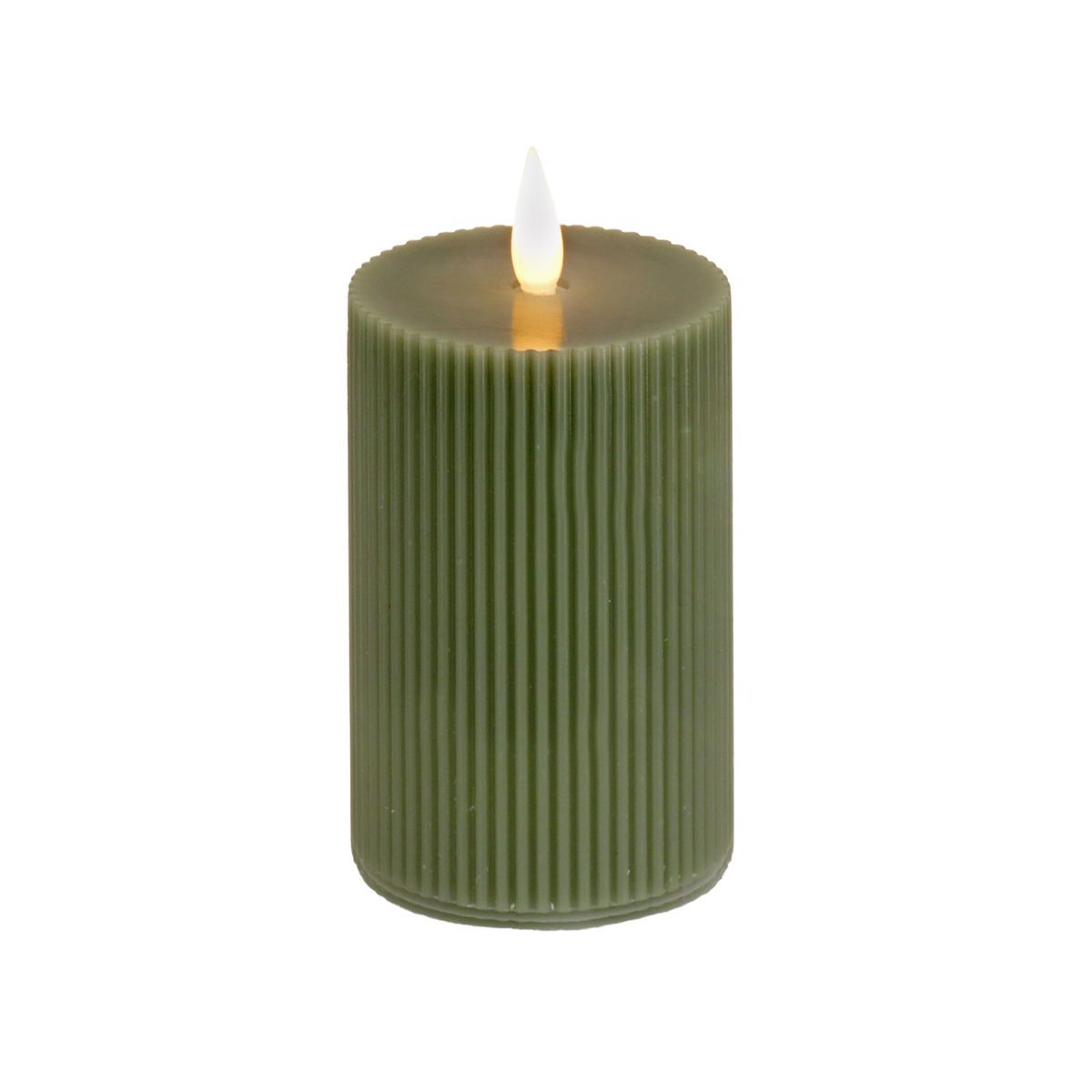HGTV Home Collection Georgetown Real Motion Flameless Candle With Remote, Green with Warm White L... | Target