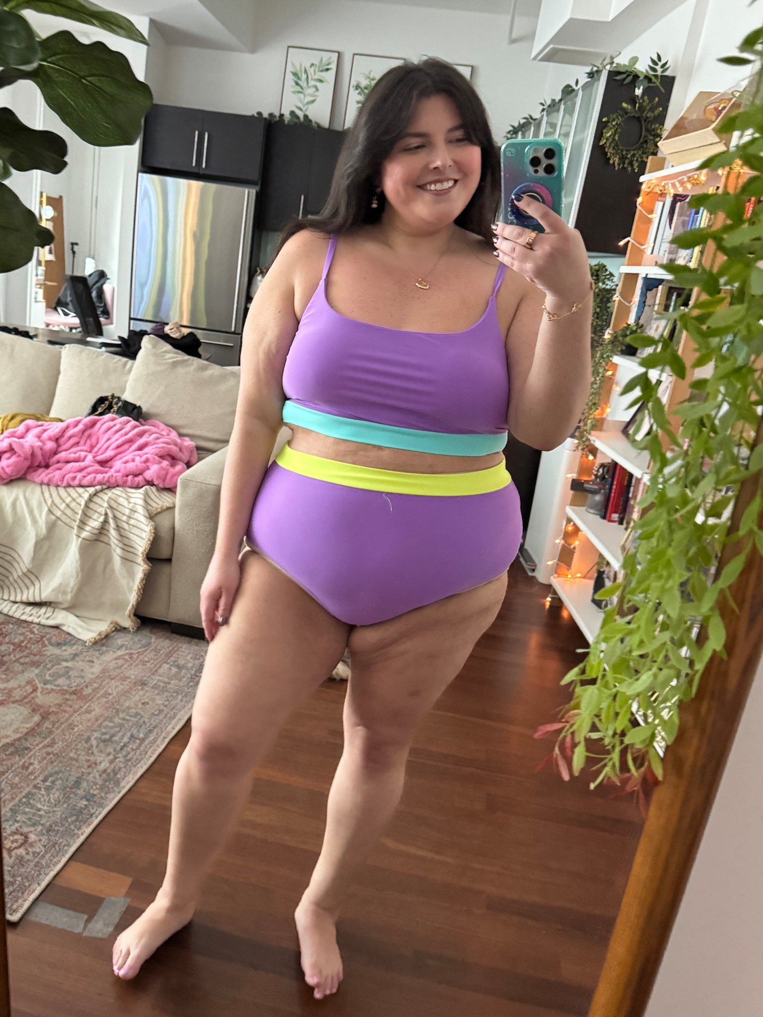 The cutest color block plus swimsuit! I’m wearing XXXL in both  

#LTKTravel #LTKSwim #LTKPlusSize