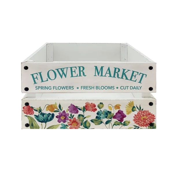 The Pioneer Woman Spring Flower Market Crate - Walmart.com | Walmart (US)