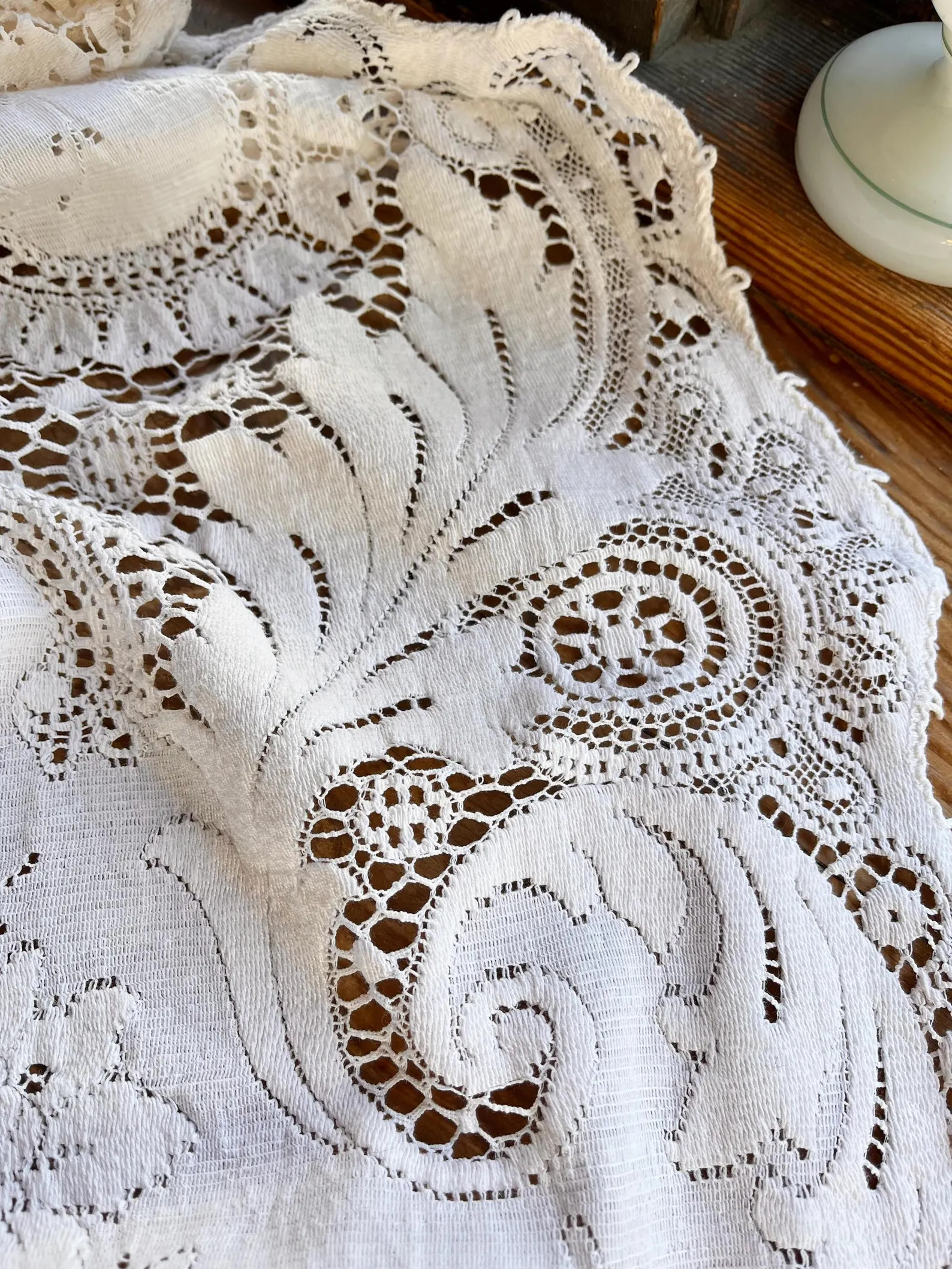 Vintage Quaker Lace Tablecloth in Plush Cotton Cloth. No. 6100 - Etsy | Etsy (US)
