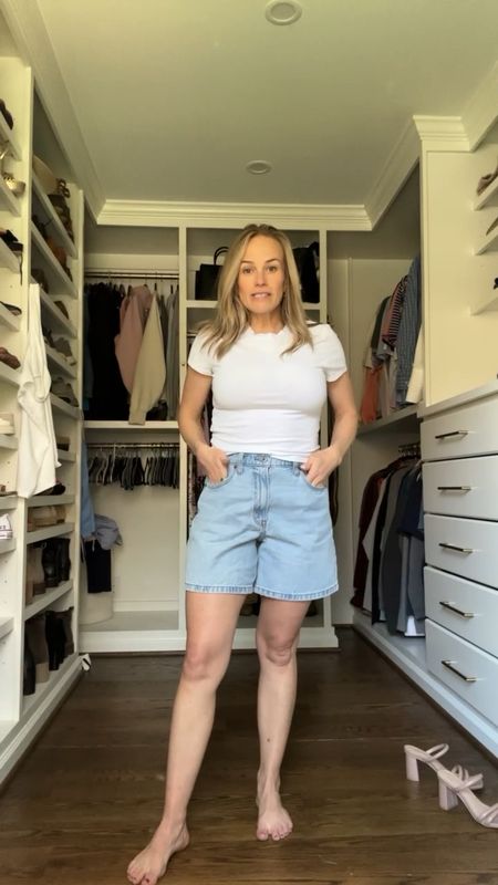 Size 27 in these loose jeans shorts from Abercrombie. Such a good relaxed fit! 

#LTKstyletip #LTKfindsunder100 #LTKVideo