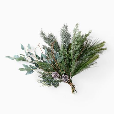 Pre-Lit Faux Mixed Seeded Eucalyptus Botanicals | West Elm | West Elm (US)