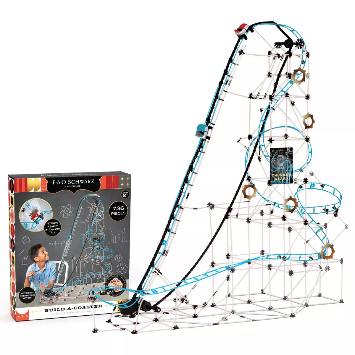FAO Schwarz Roller Coaster Building Set 736pc | Target