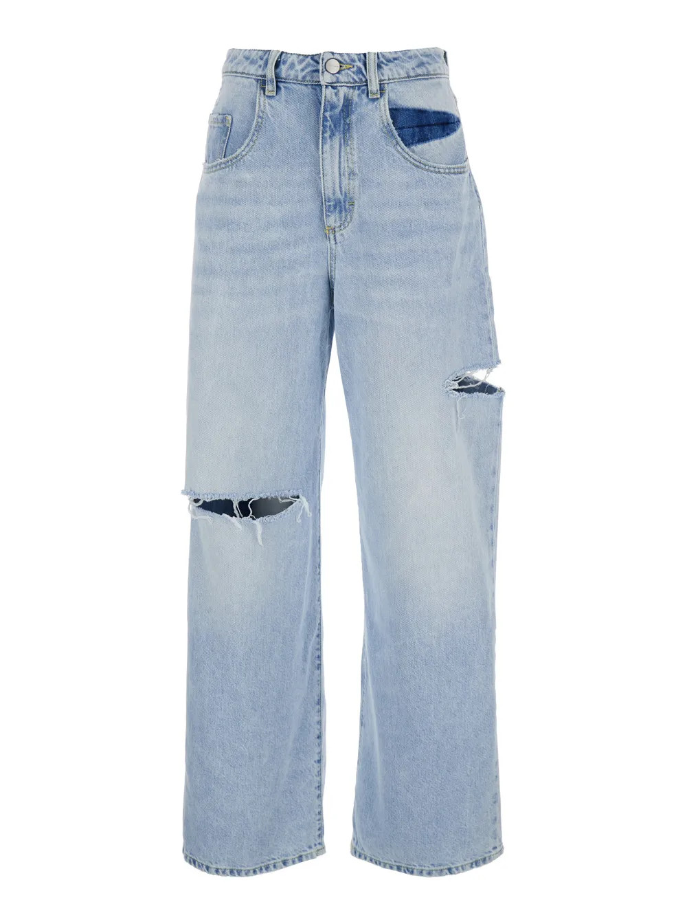 Icon Denim Poppy Ripped Jeans with Logo Patch | Cettire Global