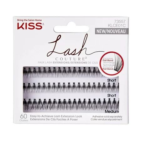 Kiss Lash Couture Faux Lash Extensions Venus Clusters, 60 Ea | Walmart (US)