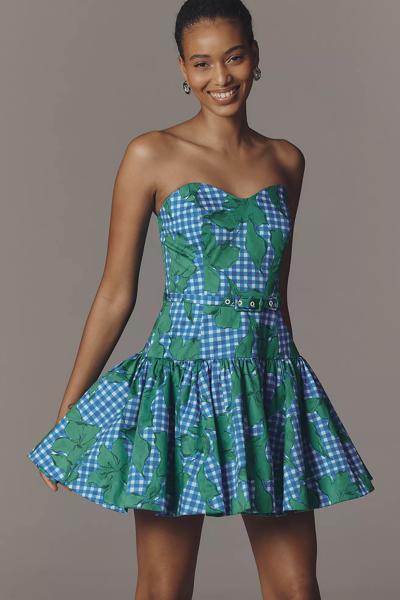 Hutch Junie Strapless Belted Mini Dress | Anthropologie (US)