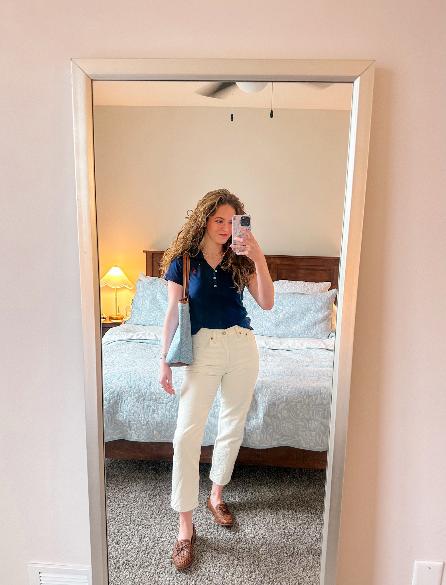 Outfits for a work trip!! This would be a great travel outfit - comfortable & casual while still being very put together!! I love a polo & jeans together, such a classic look!! 

#LTKTravel #LTKWorkwear #LTKStyleTip