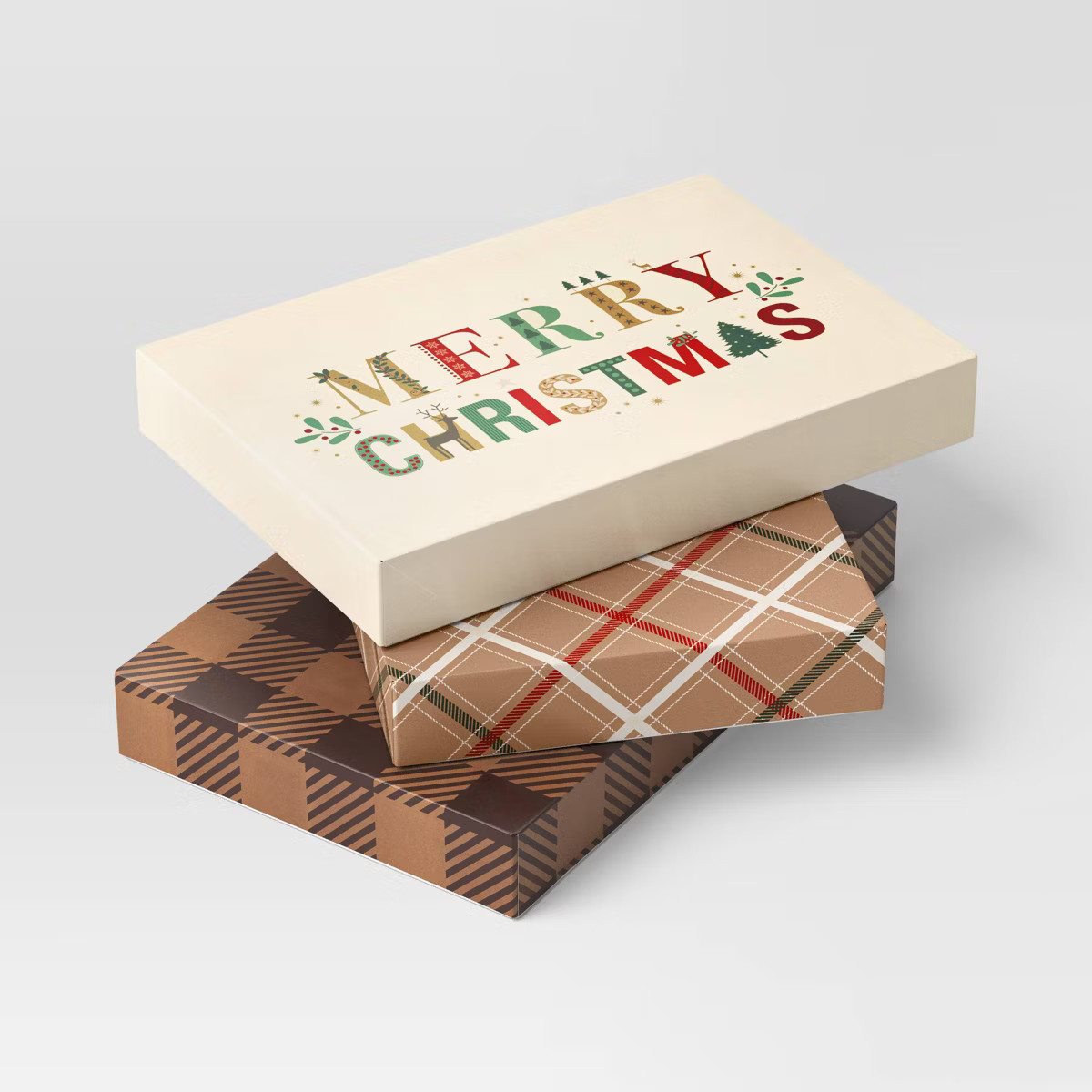 3ct Christmas Modern Heritage Shirt Boxes - Wondershop™ | Target