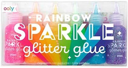 OOLY, Rainbow Sparkle Glitter Glue - Set of 6 | Amazon (US)