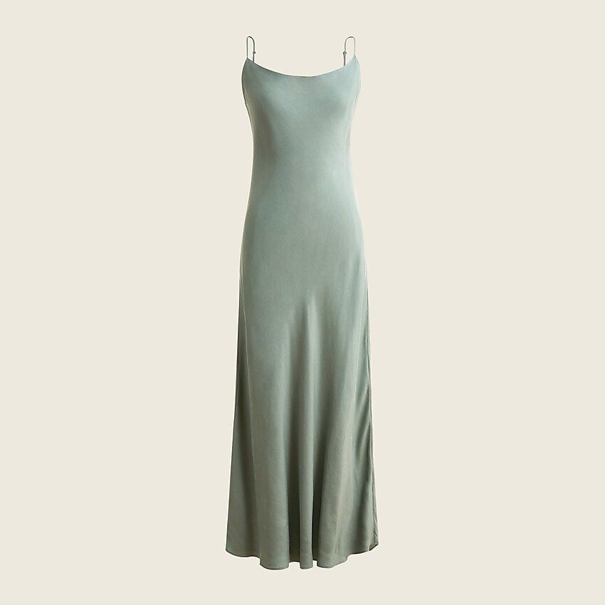 Eco cupro slip dress | J.Crew US