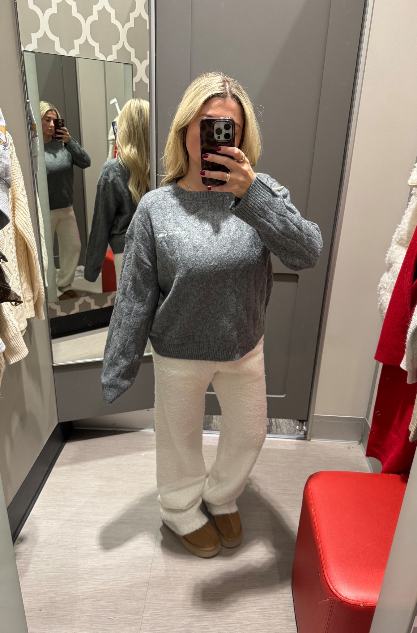 New target outfit
Large sweater 
Small pants 
Ugg tts

#LTKGiftGuide #LTKootd #LTKHoliday
