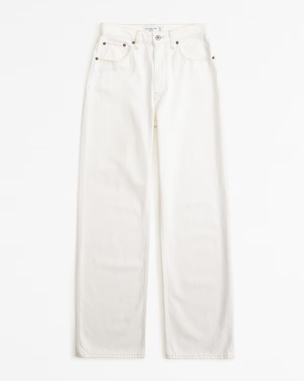 Women's High Rise Loose Jean | Women's Bottoms | Abercrombie.com | Abercrombie & Fitch (US)