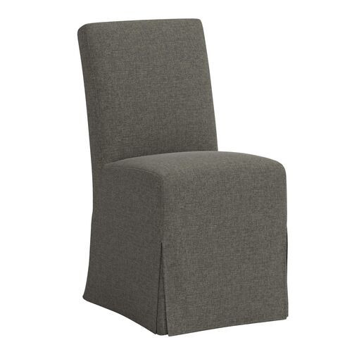 Lindy Slipcover Dining Chair - Linen - Gray | Accent Chair, Arm chair | One Kings Lane