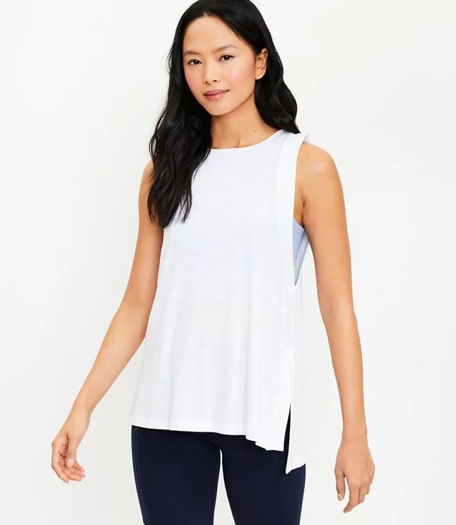 Lou & Grey Softslub Tunic Tank Top | LOFT