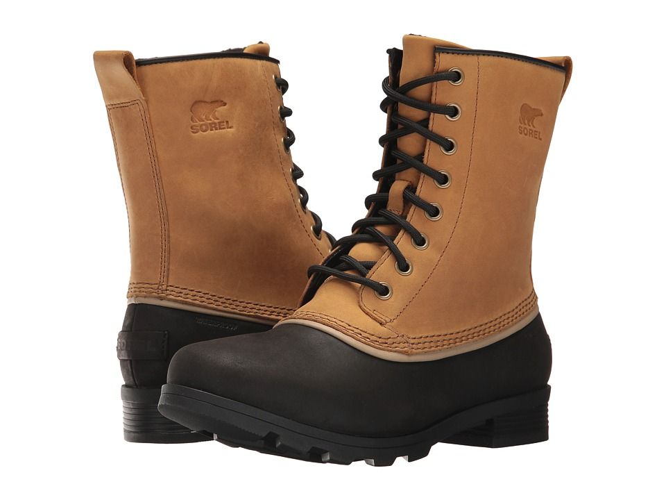 SOREL - Emelie 1964 (Elk/Black) Women's Waterproof Boots | Zappos