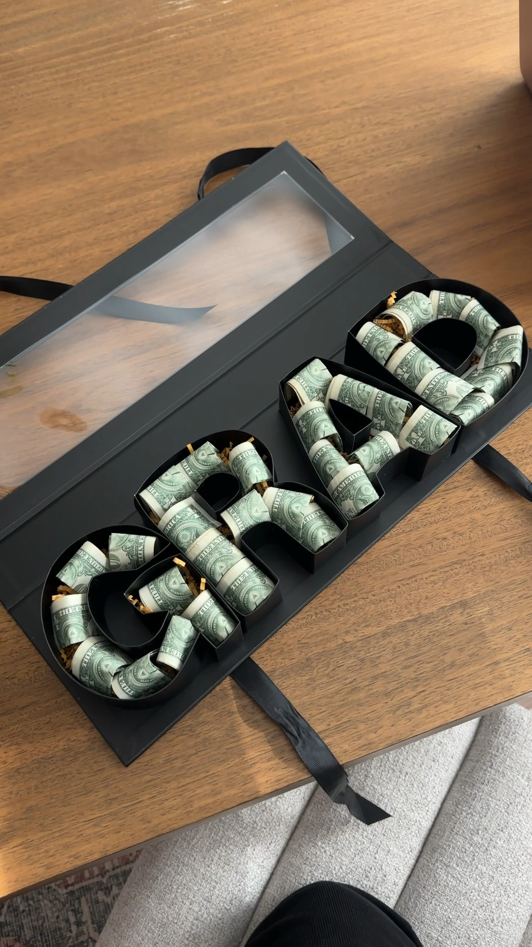 Love these gift boxes! I filled this GRAD box with krinkle in the school colors and 34 $1 bills. Can obviously pack the bills tighter or do larger bills as well! A fun way to gift $$ to the grad! 
.


#LTKFamily #LTKGiftGuide #LTKKids