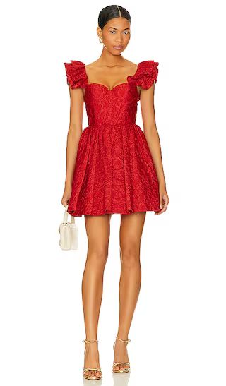 Bina Mini Dress in Perfect Ruby | Revolve Clothing (Global)