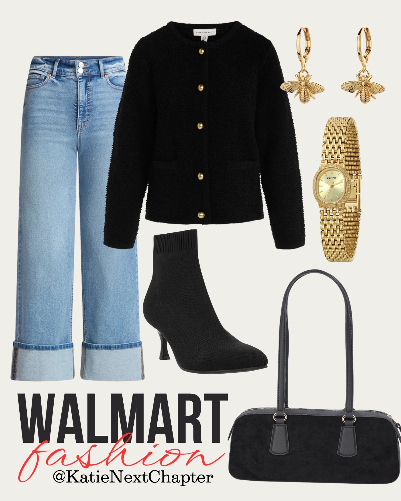 This is proof you don’t have to spend a fortune for a polished outfit. Walmart is so good right now. Linked in my LTK 🖤 

#LTKOver40 #LTKSaleAlert #LTKootd