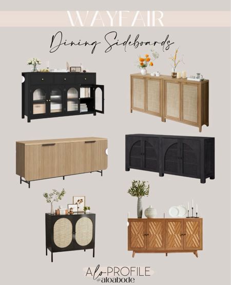 Dining sideboards from
Wayfair // wooden sideboard, black sideboard, dining room, dining room decor, media console, storage, chic sideboard, rattan sideboard

#LTKHome