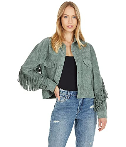 [BLANKNYC] Women's Faux Suede Fringe Jacket | Amazon (US)