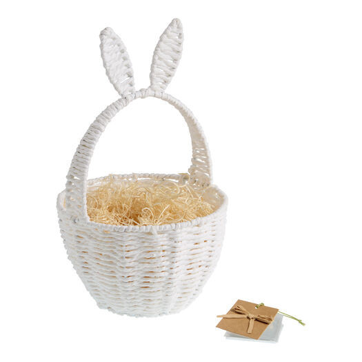 Bunny Ears Woven Easter Gift Basket Kit by World Market | World Market