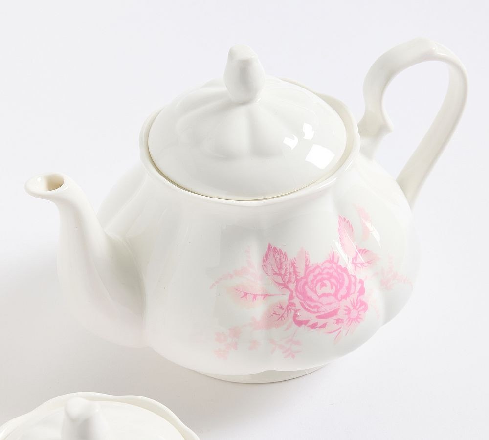LoveShackFancy Pink Rose Tea Set | Pottery Barn (US)