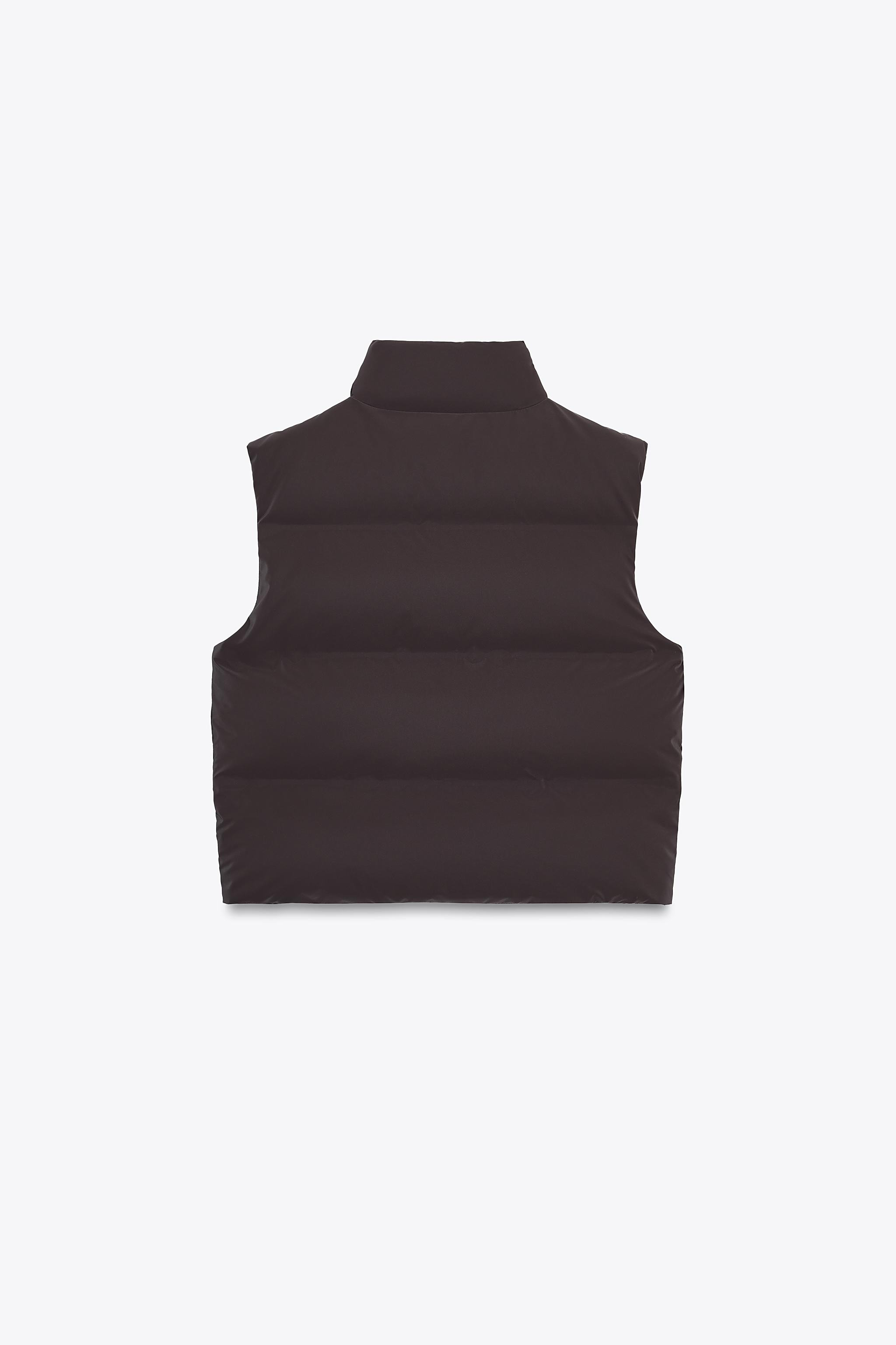 RUBBERISED PUFFER GILET | Zara UK