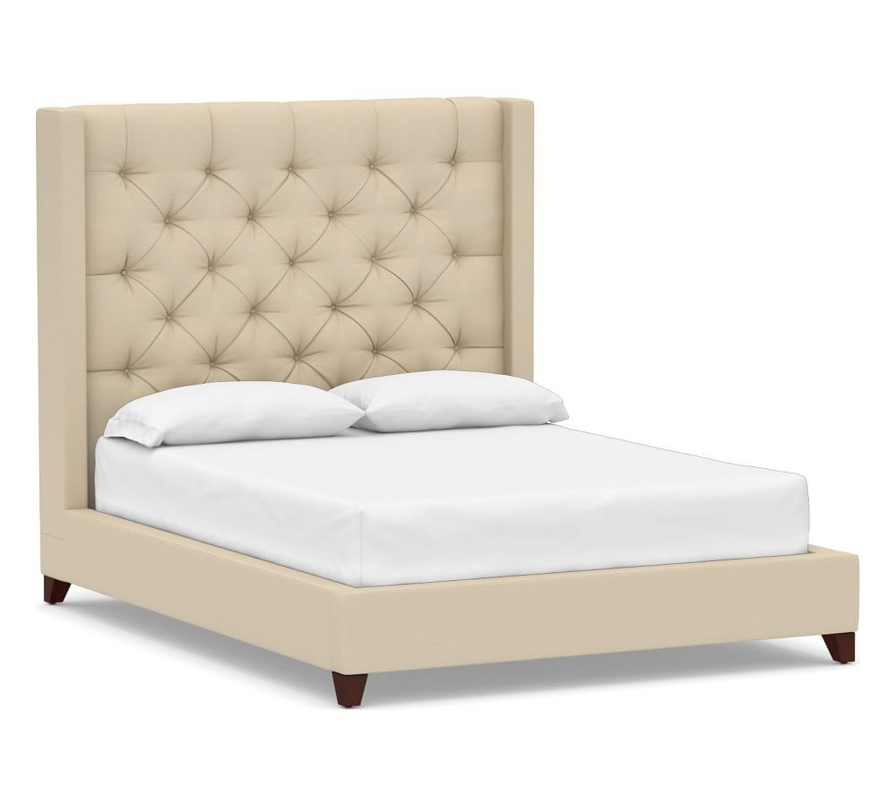 Harper Tufted Upholstered Tall Bed | Pottery Barn (US)