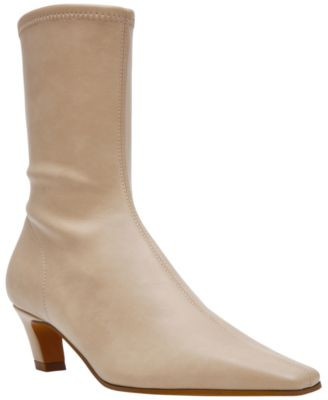 Steve Madden Women's Kimmens Kitten Heel Sock Booties - Black | Macy's