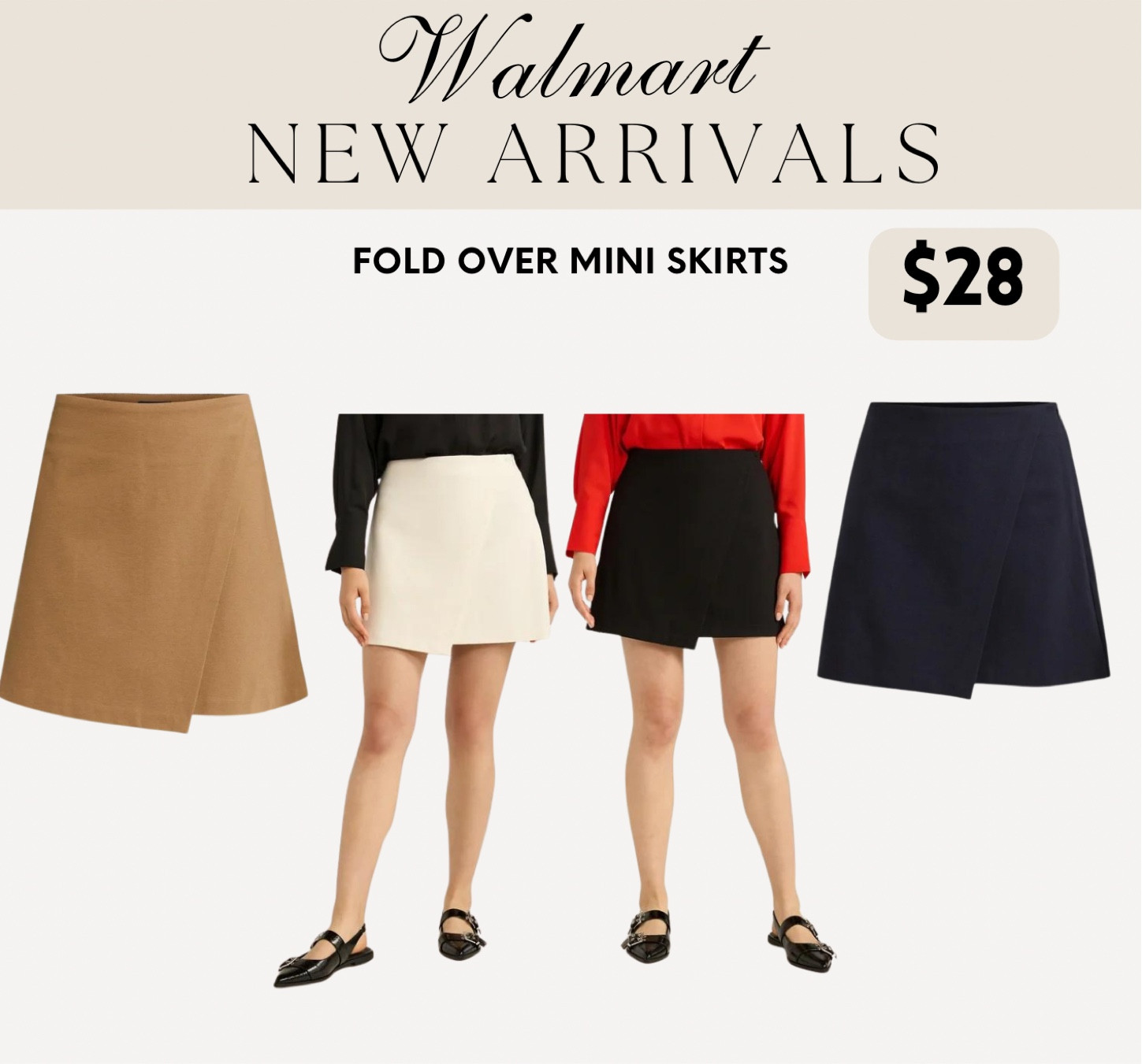 Scoop Women's Faux Wrap Ponte Mini Skirt, Sizes XS-XXL

#LTKFindsUnder50 #LTKBacktoSchool #LTKSeasonal