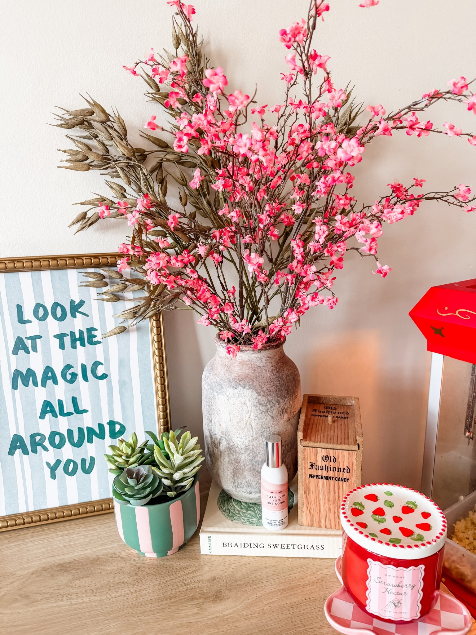 Cherry blossom faux stems and decor 

#LTKHome