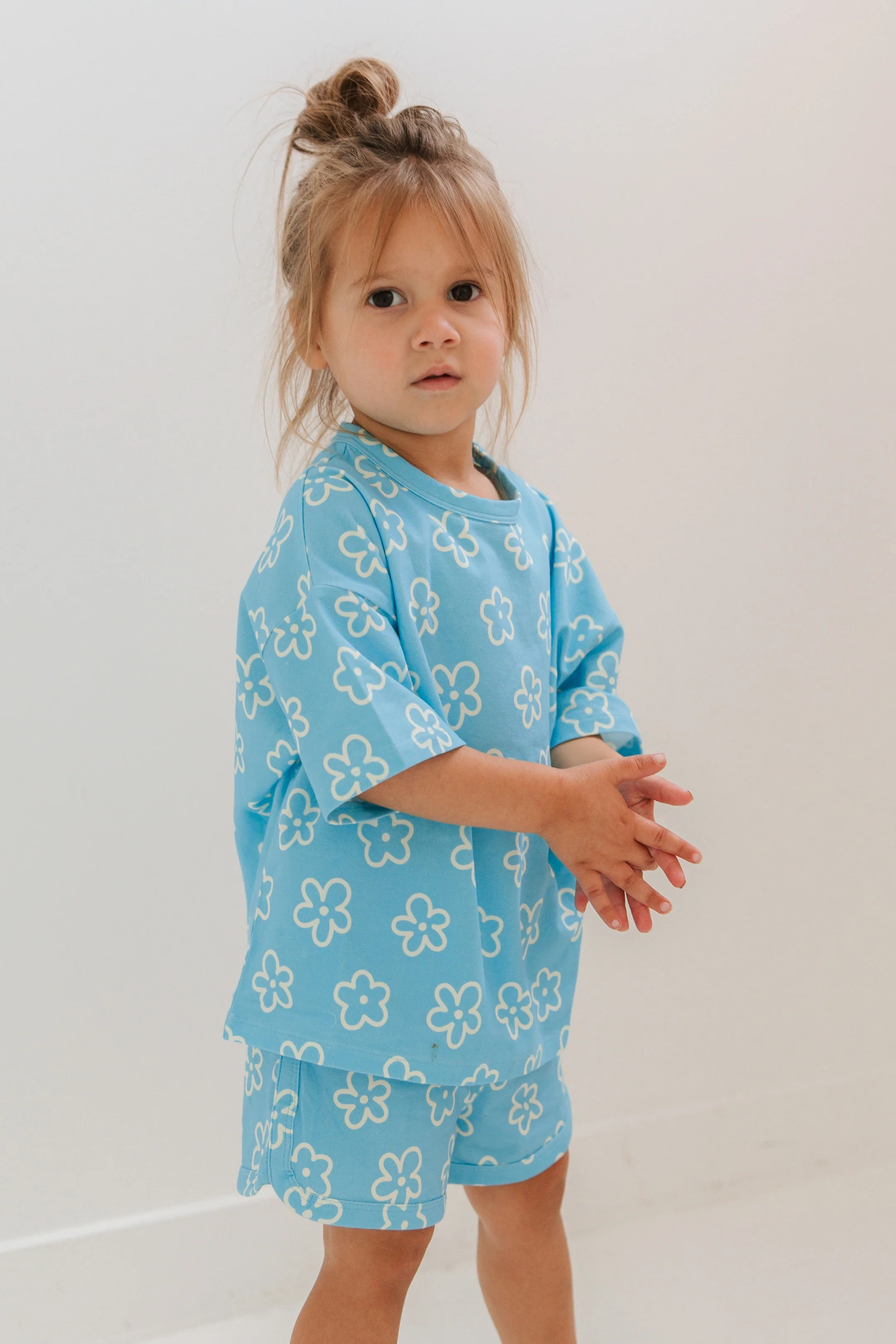 Blue and Yellow Flower Daywear Set IMJ x Karrie Locher | In My Jammers