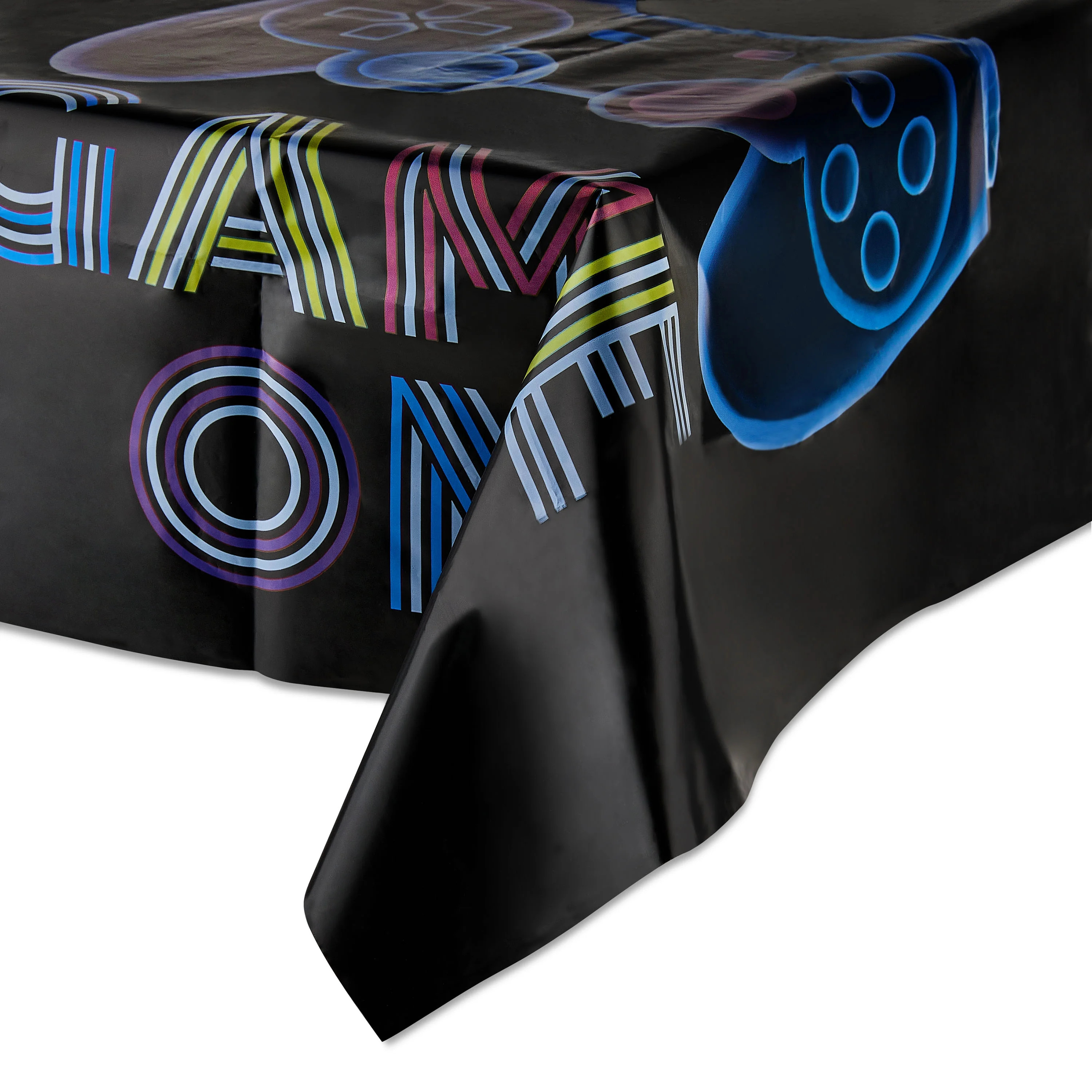 Rectangular 48" x 84" Multicolor Game On Table Cover, by Way To Celebrate | Walmart (US)