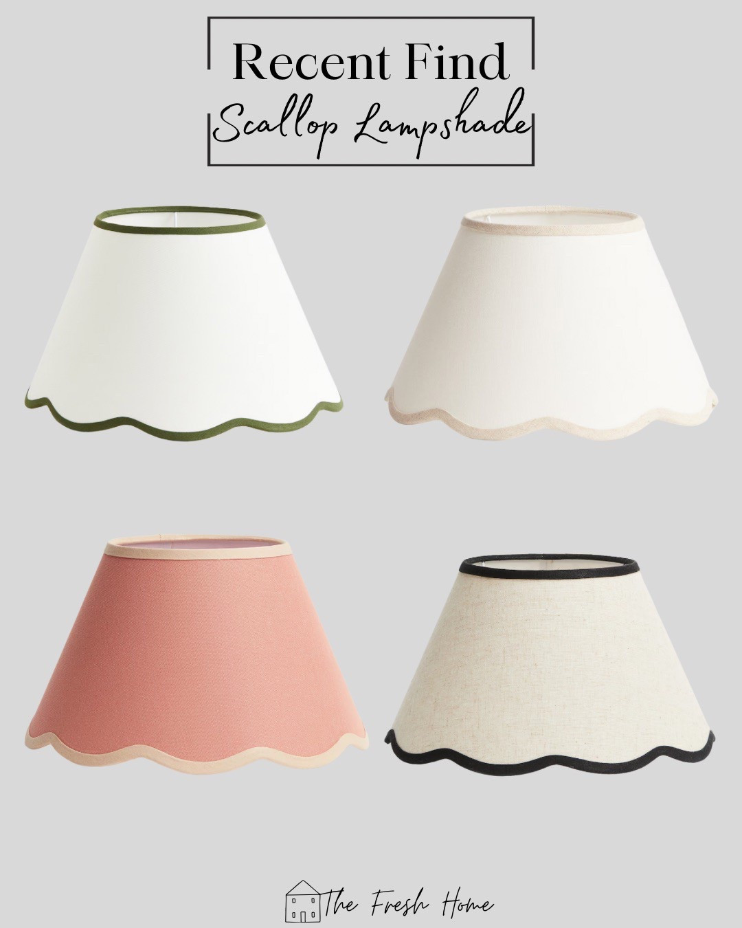 LOVE these affordable scallop lamp shades. Such a great way to upgrade your small-medium sized lamp base. 

#LTKHome #LTKStyleTip #LTKFindsUnder50