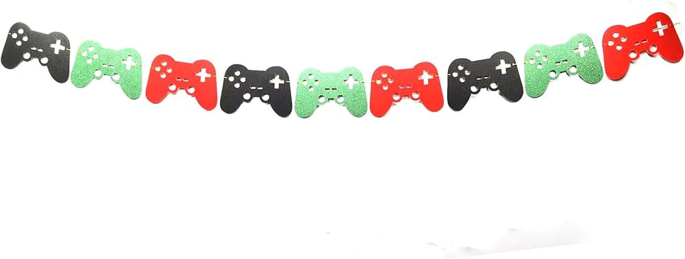 Video Game Controller Banner Video Game Controller Garland, Video Game Party Decorations, Video G... | Amazon (US)