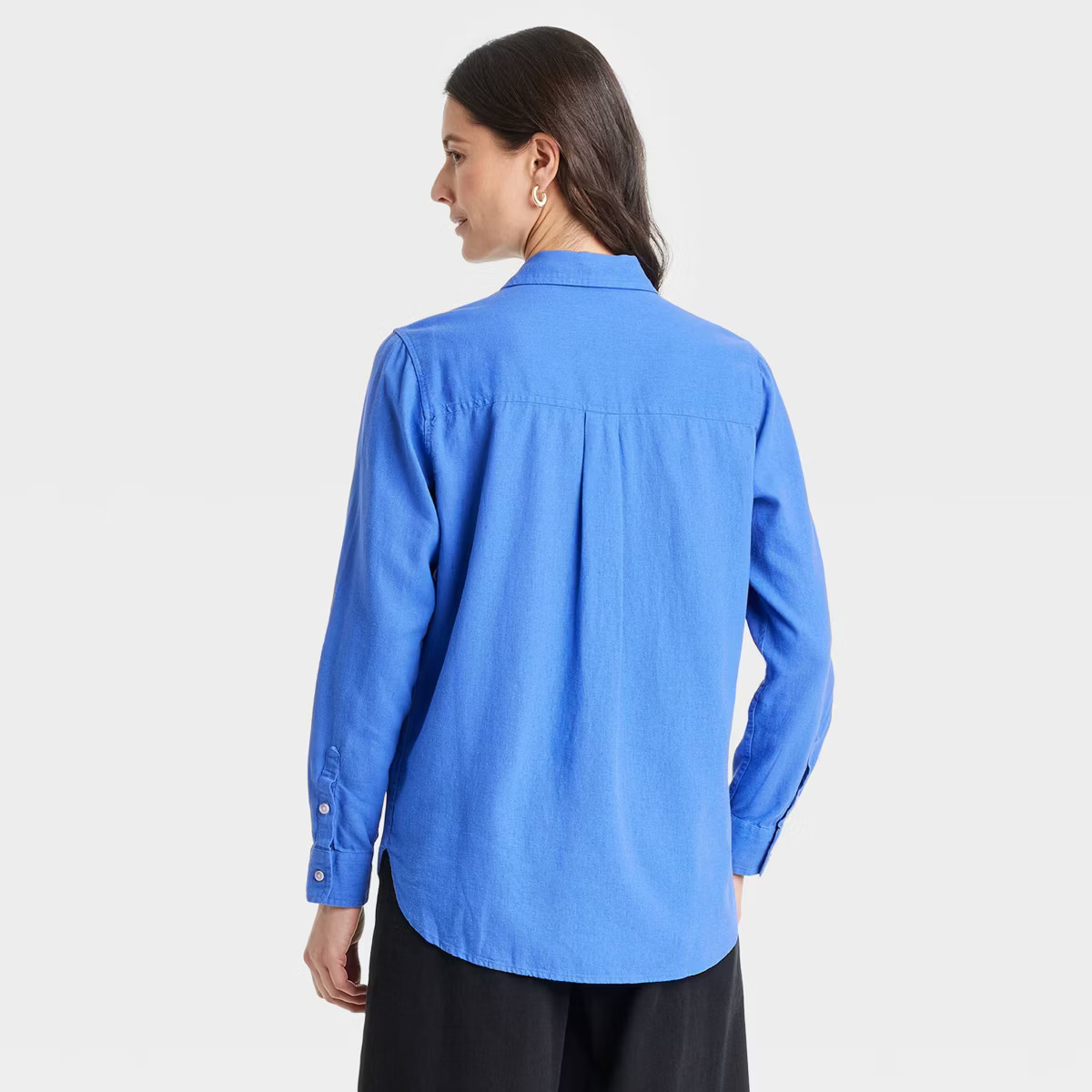 Women's Long Sleeve Collared Linen Button-Down Shirt - Universal Thread™ | Target