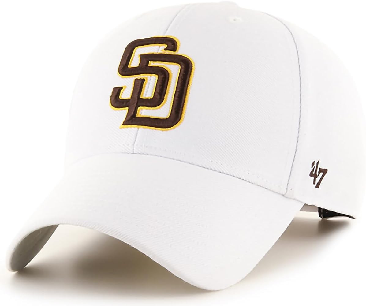 47 MLB White Primary Logo Team Color MVP Adjustable Hat, Adult One Size Fits All | Amazon (US)
