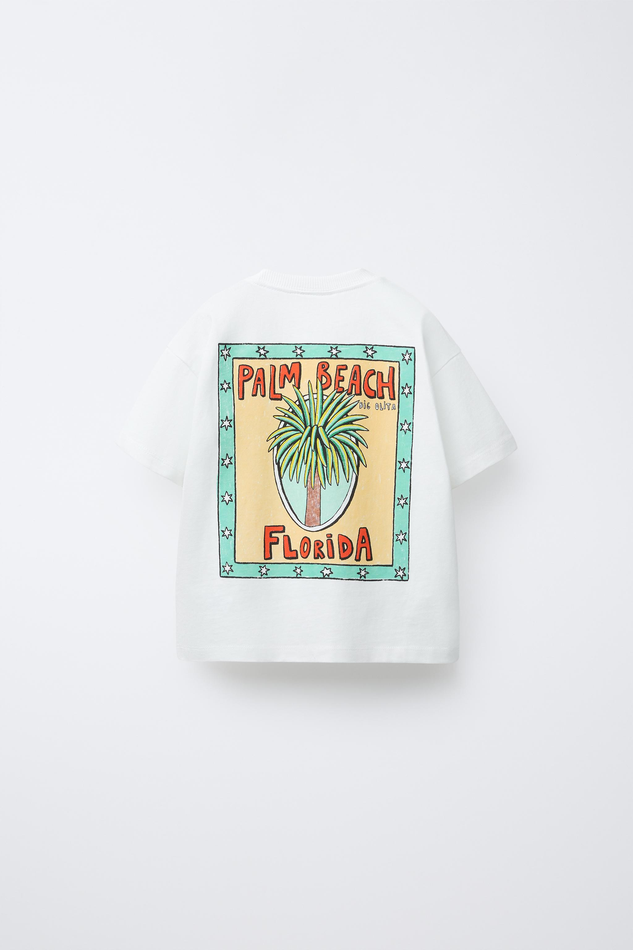 PALM TREE PRINT T-SHIRT | Zara US