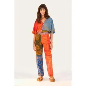 Calça Sarja Estampada Sonho De Bandana | Farm Rio (BR)