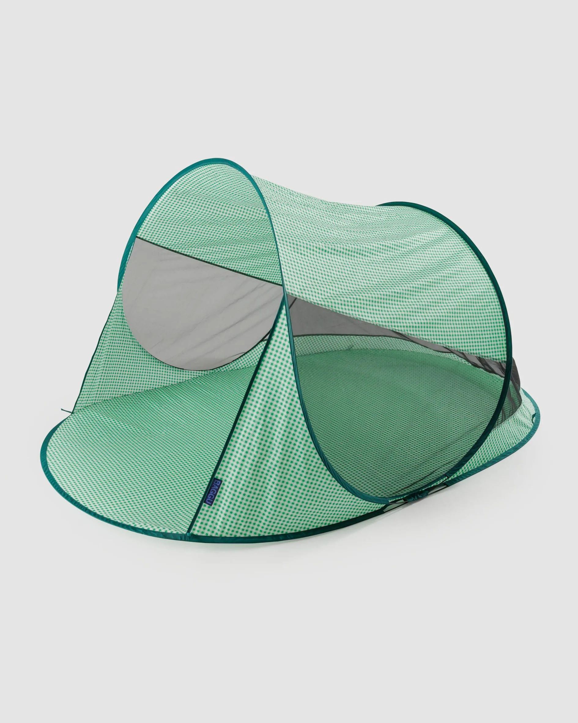 Pop Up Tent : Green Gingham - Baggu | BAGGU