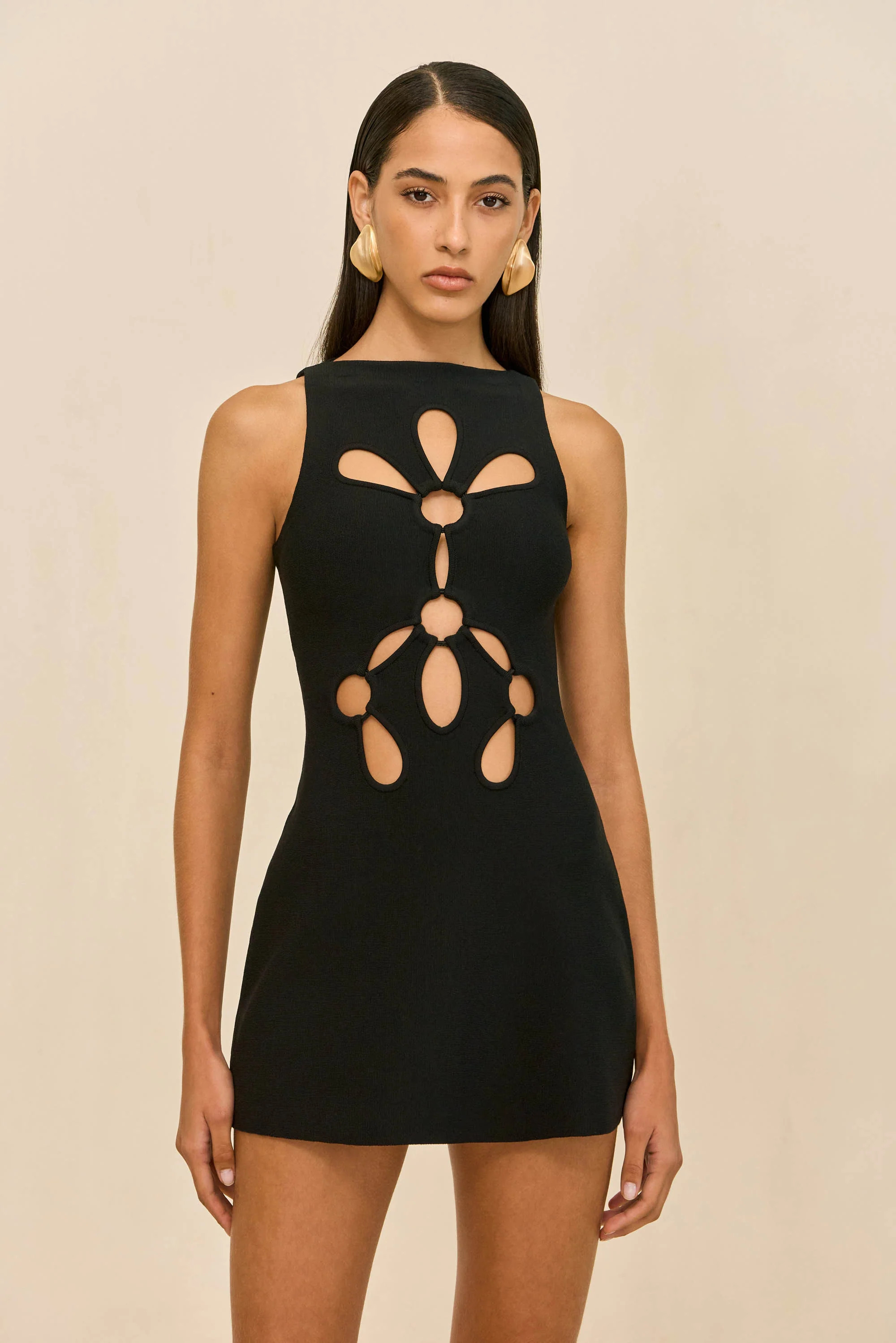 FRANCO KNIT DRESS - BLACK | Cult Gaia - US